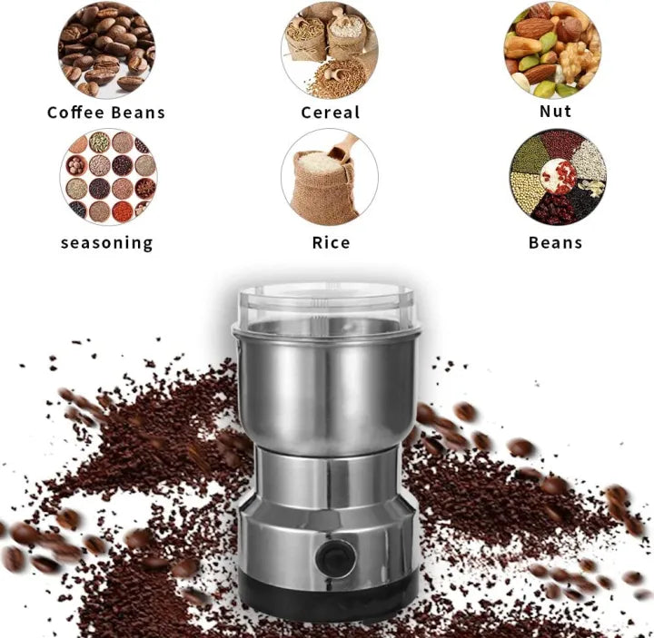 Electric Coffee & Spice Grinder -Stainless Steel