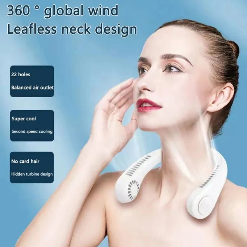 Mini Neck Portable Air Cooler Fan