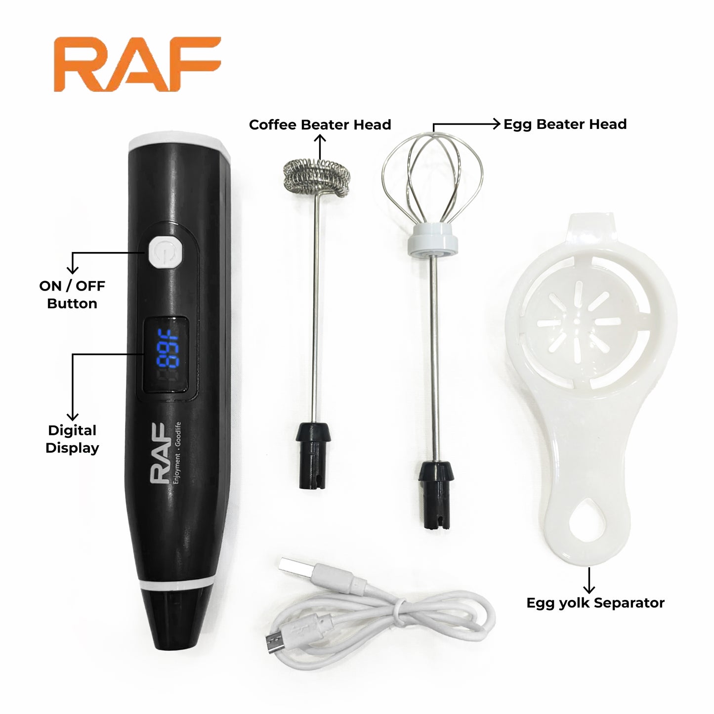 2-in-1 Electric Milk Frother & Coffee Beater