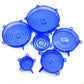 6PCS Silicone Spill Stopper Lid Set