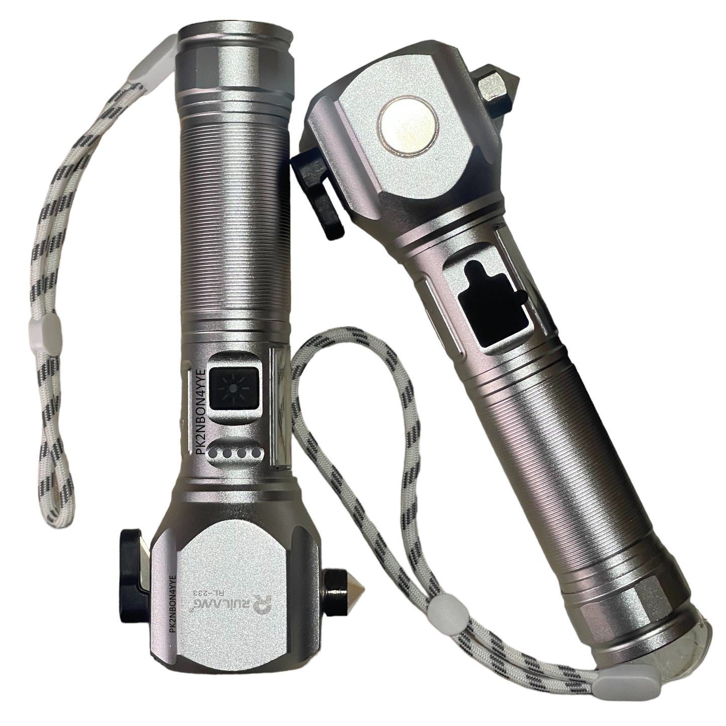 Tactical LED _ZOOM Flashlight -with Hammer